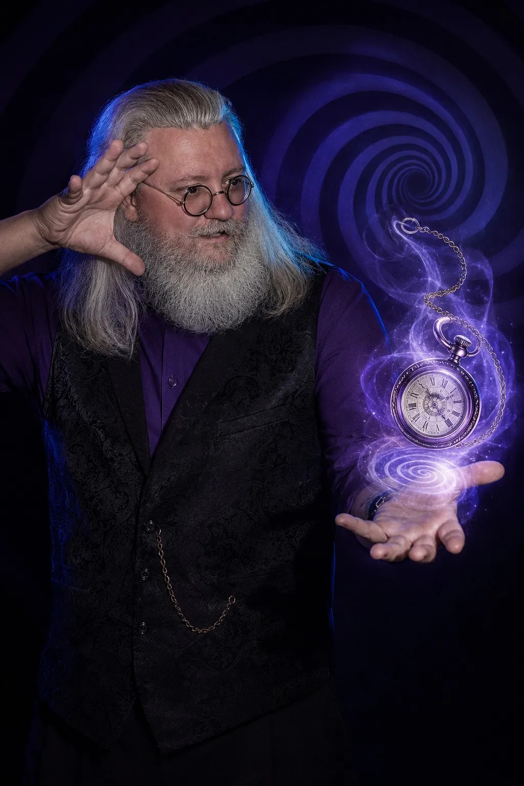 Roger with his floating pocket watch